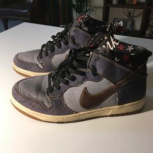 Men’s Nike 10.5 Denim High Tops 10 1/2